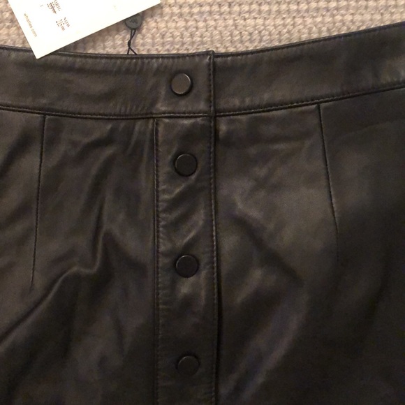 New with tags Whistles leather mini skirt size small - Picture 3 of 7